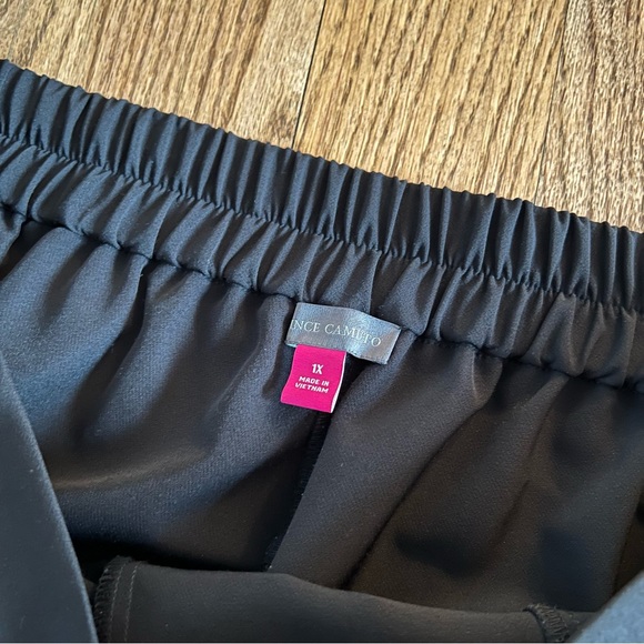 🆕 EUC Vince Camuto Wear to Work black cropped pull on pants size 1x - Picture 5 of 8